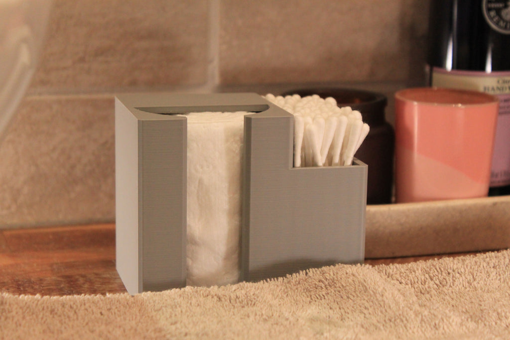Bathroom Cotton Woolpads & Cotton Buds Holder